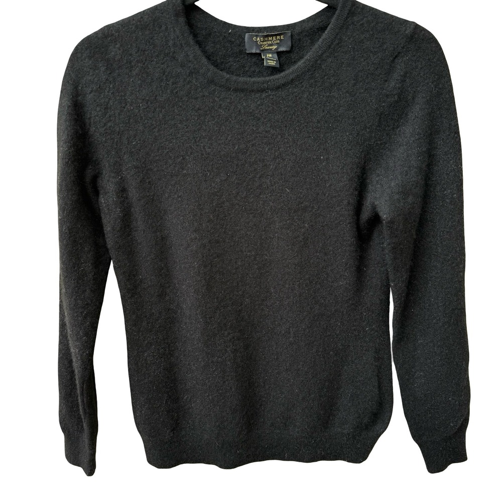 Charter Club Luxury 100% Cashmere Quiet Luxury Old Money Minimalist Sweater M